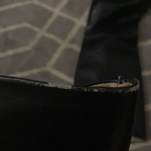 VINTAGE GUCCI LEATHER RIDING BOOTS BLACK HEELED Sz 7.5 - 8 - Picture 8 of 9